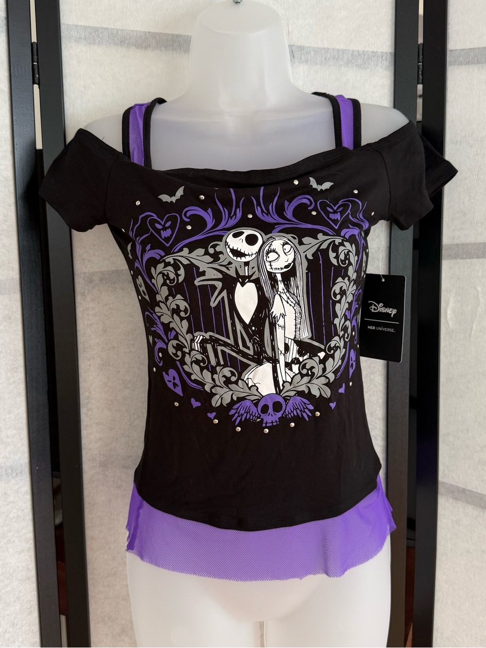 Disney Her Universe Nightmare Before Christmas Jack Sally Cold Shoulder Small